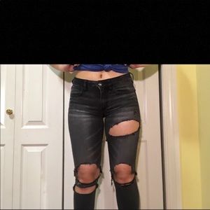 Black American Eagle Jeggings